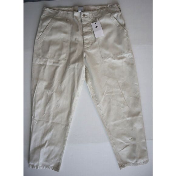 Nike FV5533-104 Men Sz 36x30 Ecru Life Fatigue Loose Fit Straight Leg Pants - Picture 1 of 13